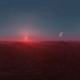 Sci-Fi Alien Planet Landscape