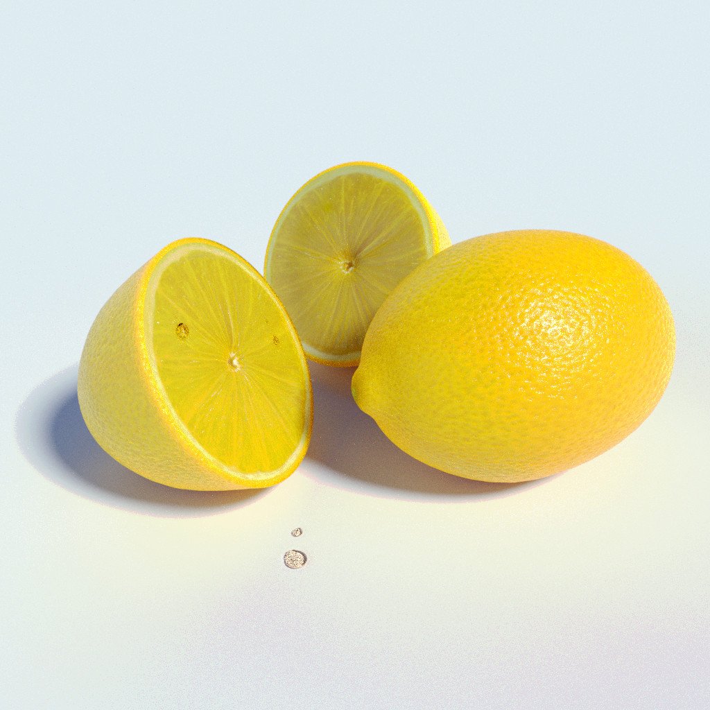 Lemon Fruit & Vegetables models BlenderKit