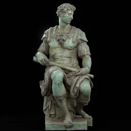 statue of Vs Guiliano de medici