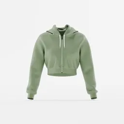 Long Sleeve Crop Hoodie Design