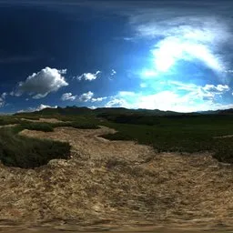 Mountains of grass and sand