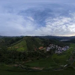 Sunrise, cloudy sky, HDR