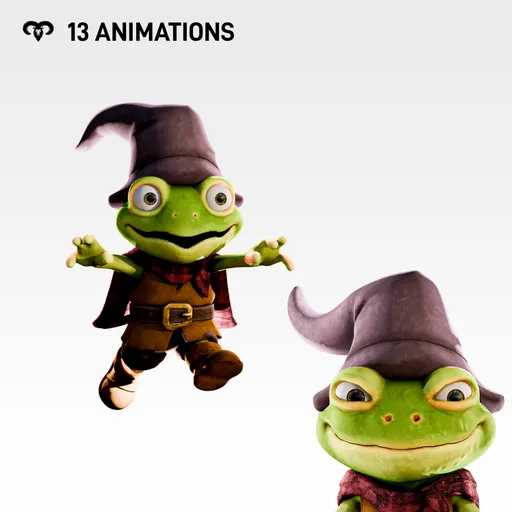 Frog Animated Rigged