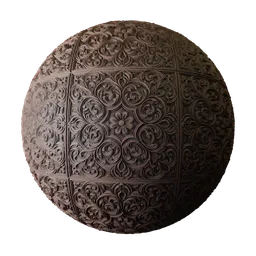 Ornate Floral Wood Carving