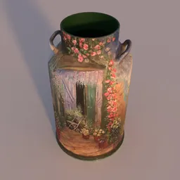 Painted Milk Can