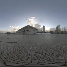 Plaza At Sunset