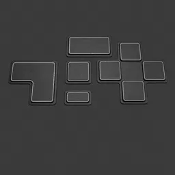 Rubber covered buttons