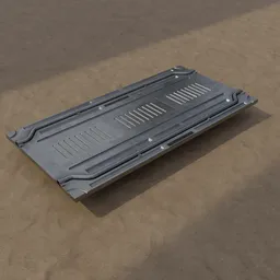 Industrial Sci-Fi Corridor Panel