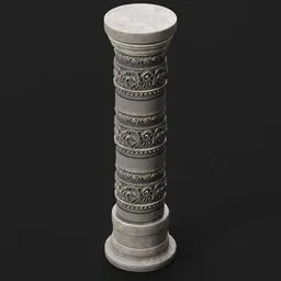 Pillar Stone Carved