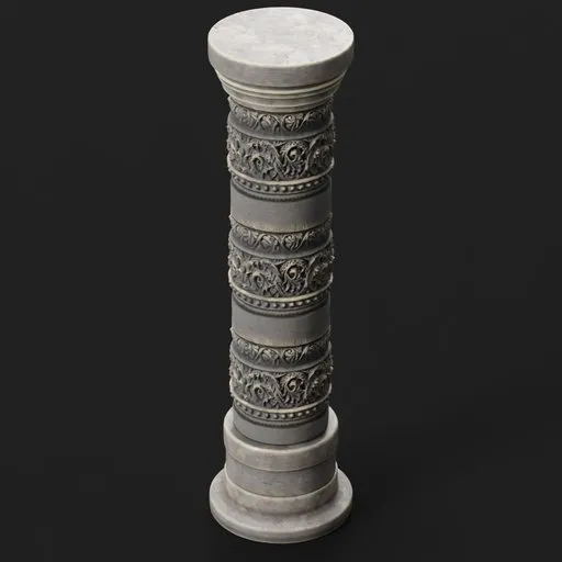 Pillar Stone Carved