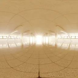 Bright Indoor Hall 16K HDRI