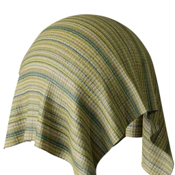Stripe Green Chenille