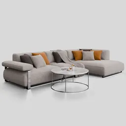 Modern Elegant Sofa Cannes Sectional