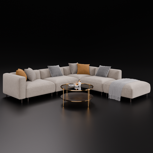 Sofa Claudine M | Sofas models | BlenderKit