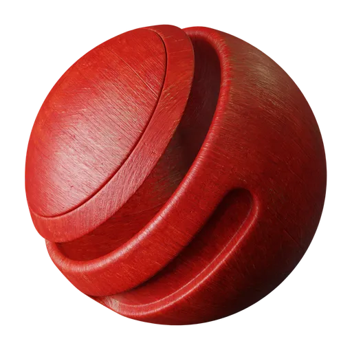 Painted Red Wood