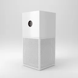 Highly detailed Blender 3D model of Xiaomi air purifier for household appliance rendering.