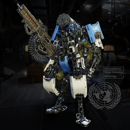 Armored Mech Robot Suit with Human Pilot - Sci-Fi 3D Model