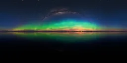 Bright Aurora Night Sky