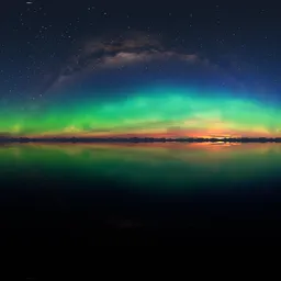 Bright Aurora Night Sky