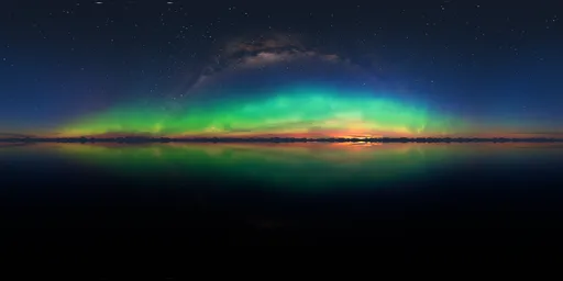 Bright Aurora Night Sky