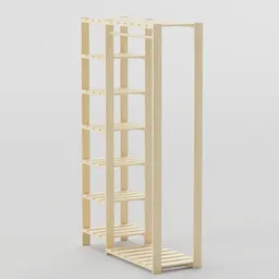 Wooden Storage Rack - Clothes Hanger