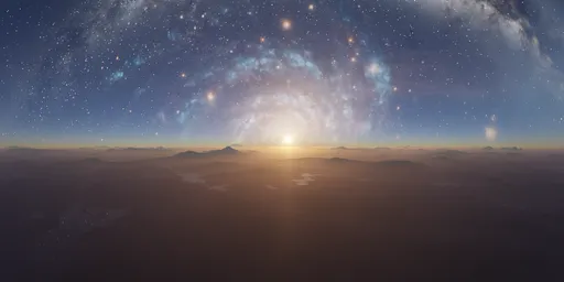 Sci-fi Alien Planet Landscape