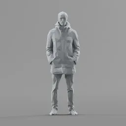 Lowpoly Male Standing