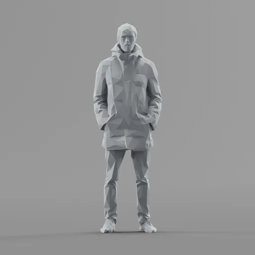 Lowpoly Male Standing