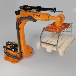 Robot KUKA KR210 + energy supply Flange