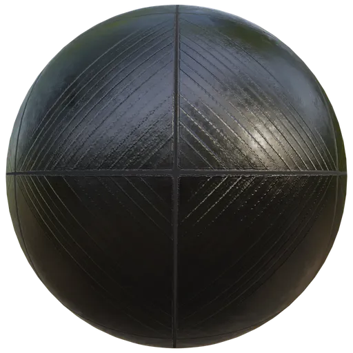 Ribbed Rubber Floor Tiles