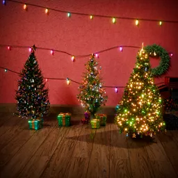 Festive Christmas Room