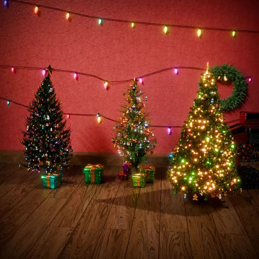 Festive Christmas Room