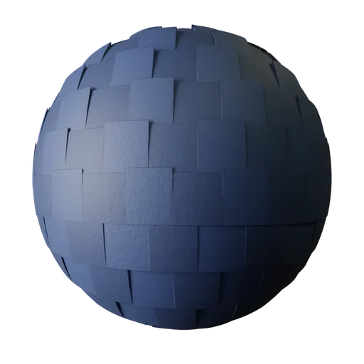 Realistic 3D render of Procedural roof tiles material showing detailed texture and color depth for Blender and PBR workflows.