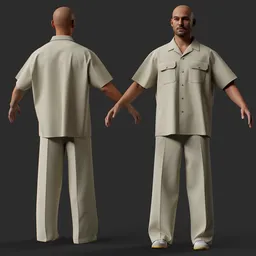 Workwear Male Character