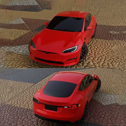 Tesla Model S (Rigged)