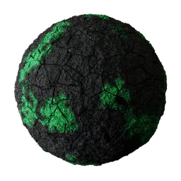 High-resolution PBR emerald gemstone texture for realistic 3D rendering in Blender and other 3D applications.