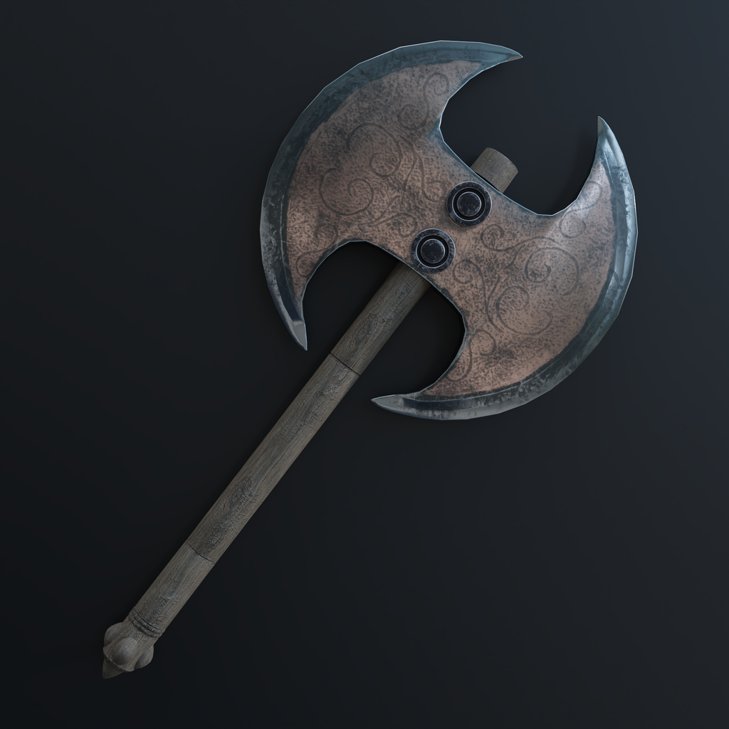 Copper axe | Historical Weapons models | BlenderKit