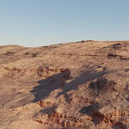 Dry Desert Rock Terrain