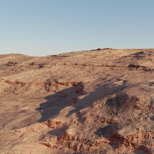 Dry Desert Rock Terrain