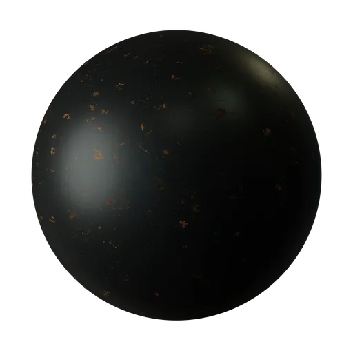 Black Old Scratched Metal
