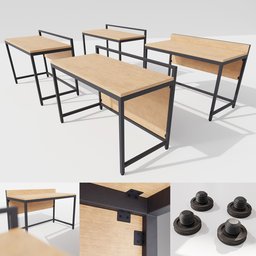 Single desk set