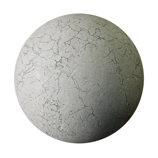 Cracked concrete wall