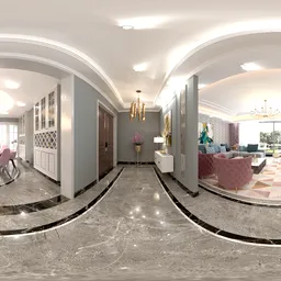 Living room warm yellow light