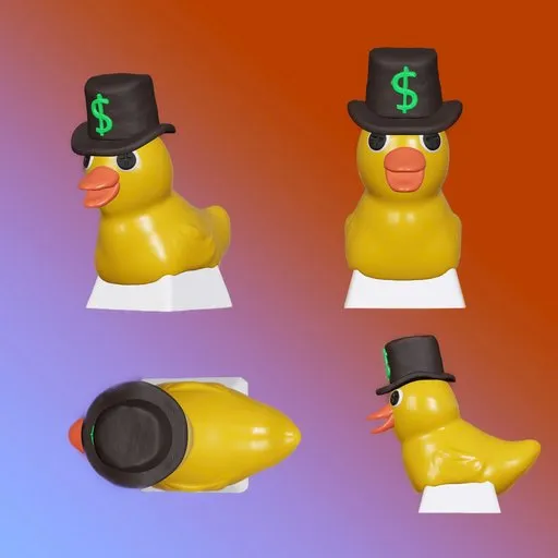 Gentle duck keycap