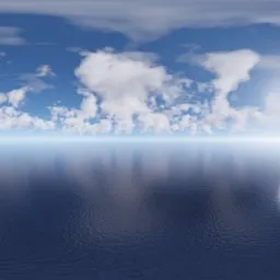 Clear Midday Ocean Sky