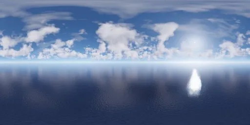 Clear Midday Ocean Sky