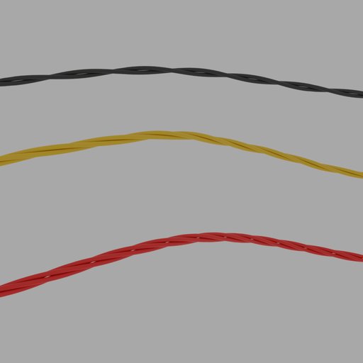 Twisted cables with a curve modifier