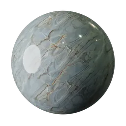 High-quality Quartzo Blue Deep marble PBR texture for 3D rendering and Blender artists.