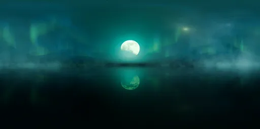 Aurora Moon Fog Green