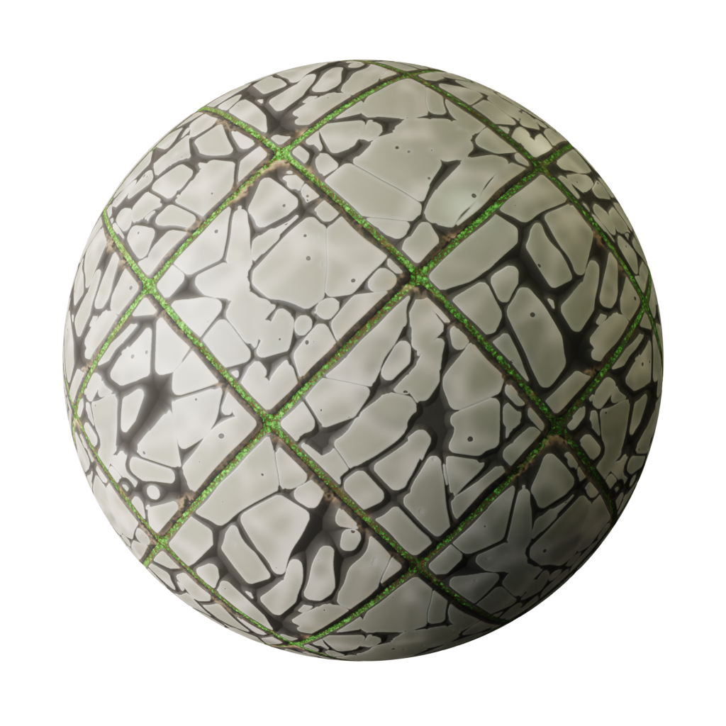 Stylized Cobble Stone Tile Material 